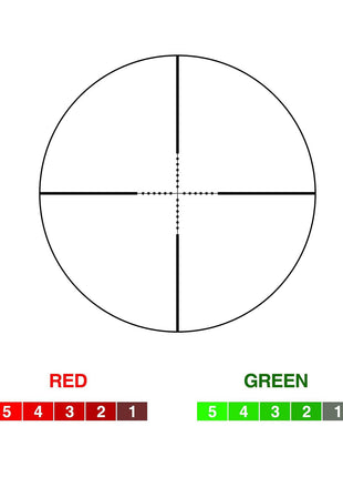 3-9x40 Rifle Scope with Red & Green Illuminated Optics