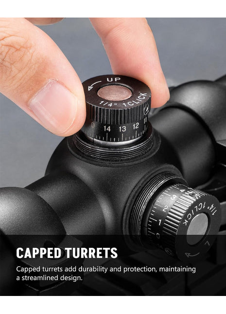 Highly Precise 1/4 MOA Turrets for Rifle Scope