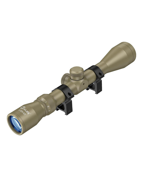 CVLIFE 3-9x40 Riflescope R4 Reticle Crosshair Optics Scope with 20mm Free Mounts