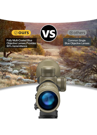 CVLIFE 3-9x40 Rifle Scope with Fully Multi-coated Objective Lens