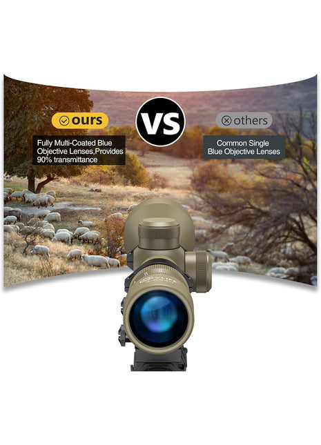 CVLIFE 3-9x40 Rifle Scope with Fully Multi-coated Objective Lens