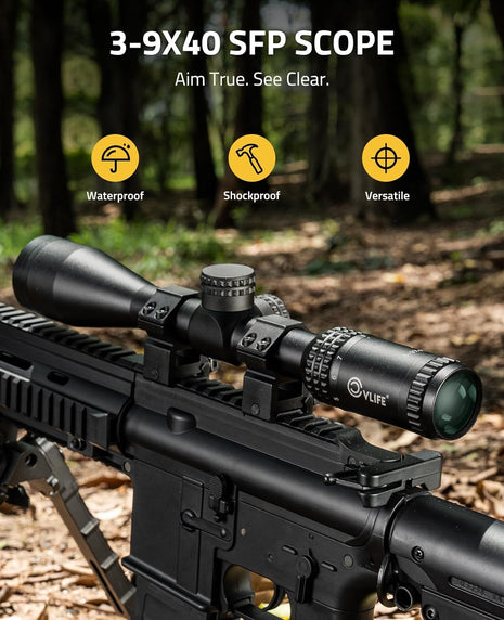 3-9x40 Rifle Scope for Hunting and Shooting