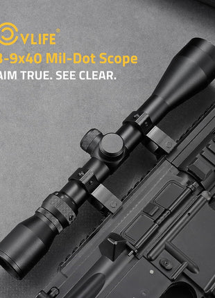 3-9x40 Mil-dot Scope for Hunting