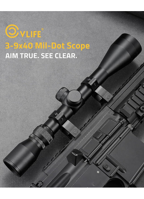 3-9x40 Mil-dot Scope for Hunting