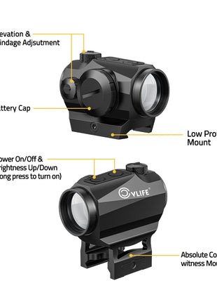 The Structure Details of 3MOA Green Dot Sight