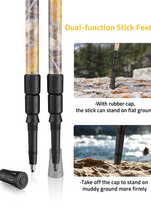 Dual-function Stick Feet for Hunting Bipods