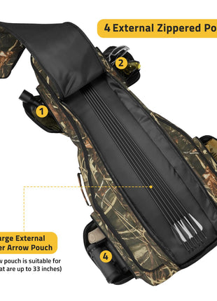 CVLIFE 40 x featuring large external zipper arrow pouch