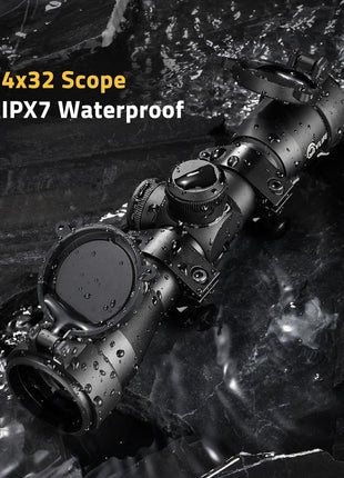 Compact Rifle Scope with IPX7 Waterproof Feature