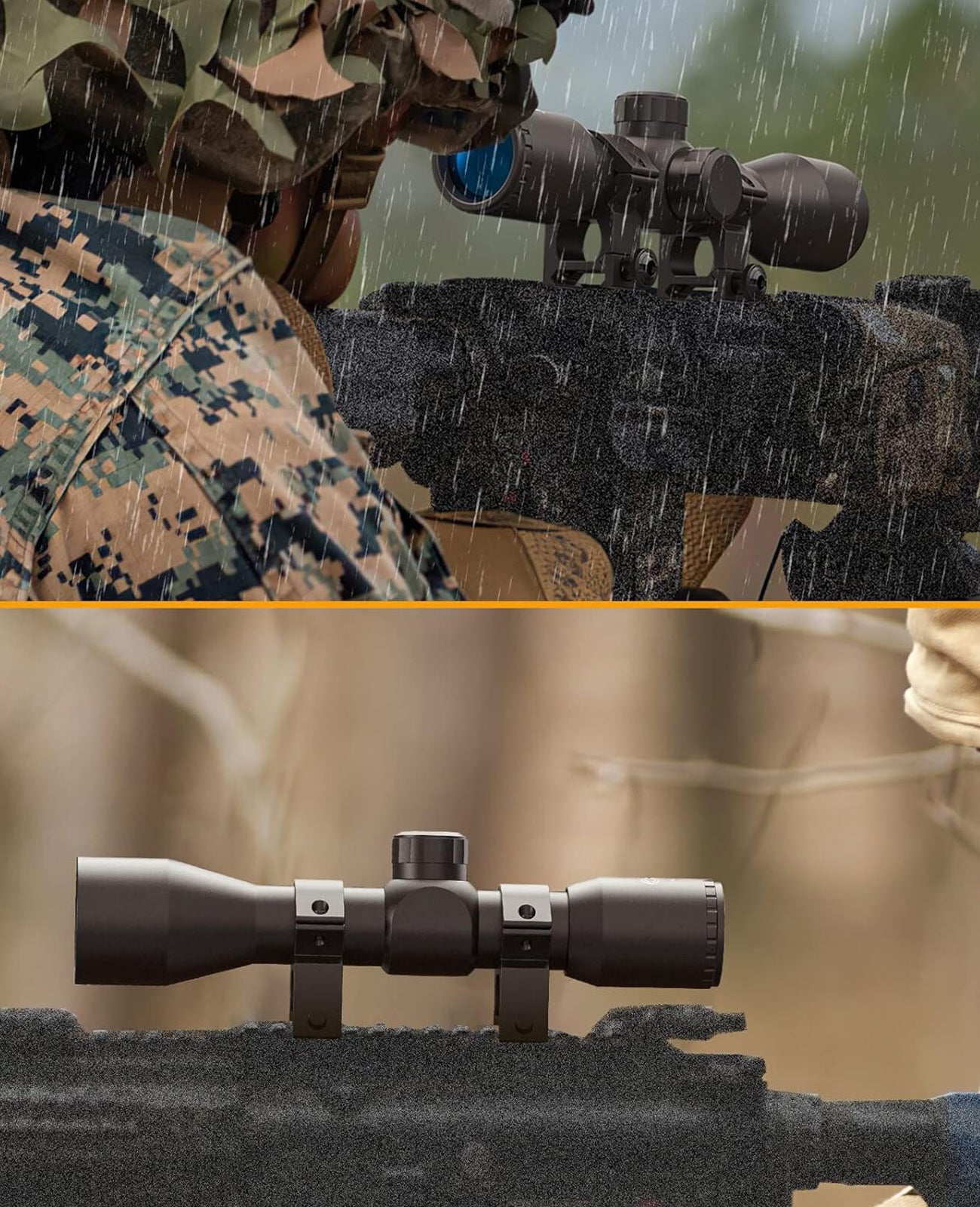 CVLIFE FoxSpook 4x32 Compact Rifle Scope Crosshair Optics Hunting Scop