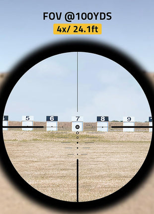 4x Magnification Crossbow Scope FOV @100yds