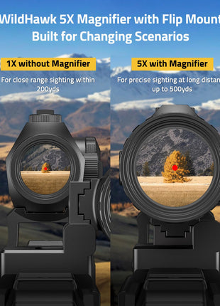 CVLIFE 5X Magnifier featuring for precise sighting at long distance