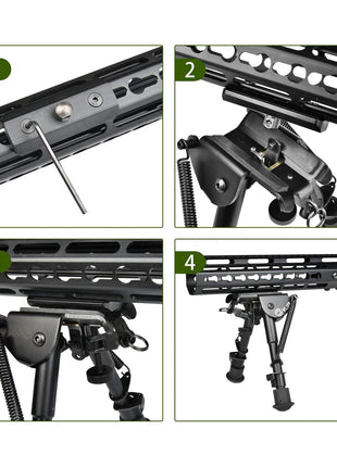 CVLIFE 6-9 Inches Bipod Installation Guide
