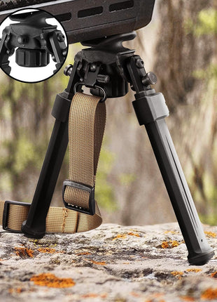 Portable and Durable Rifle Bipod for Hunting and Shooting