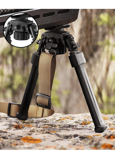 Portable and Durable Rifle Bipod for Hunting and Shooting