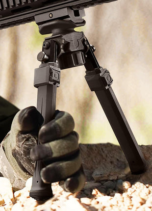 Adjustable and Foldable Rifle Bipod with Anti-Slip Rubber Feet