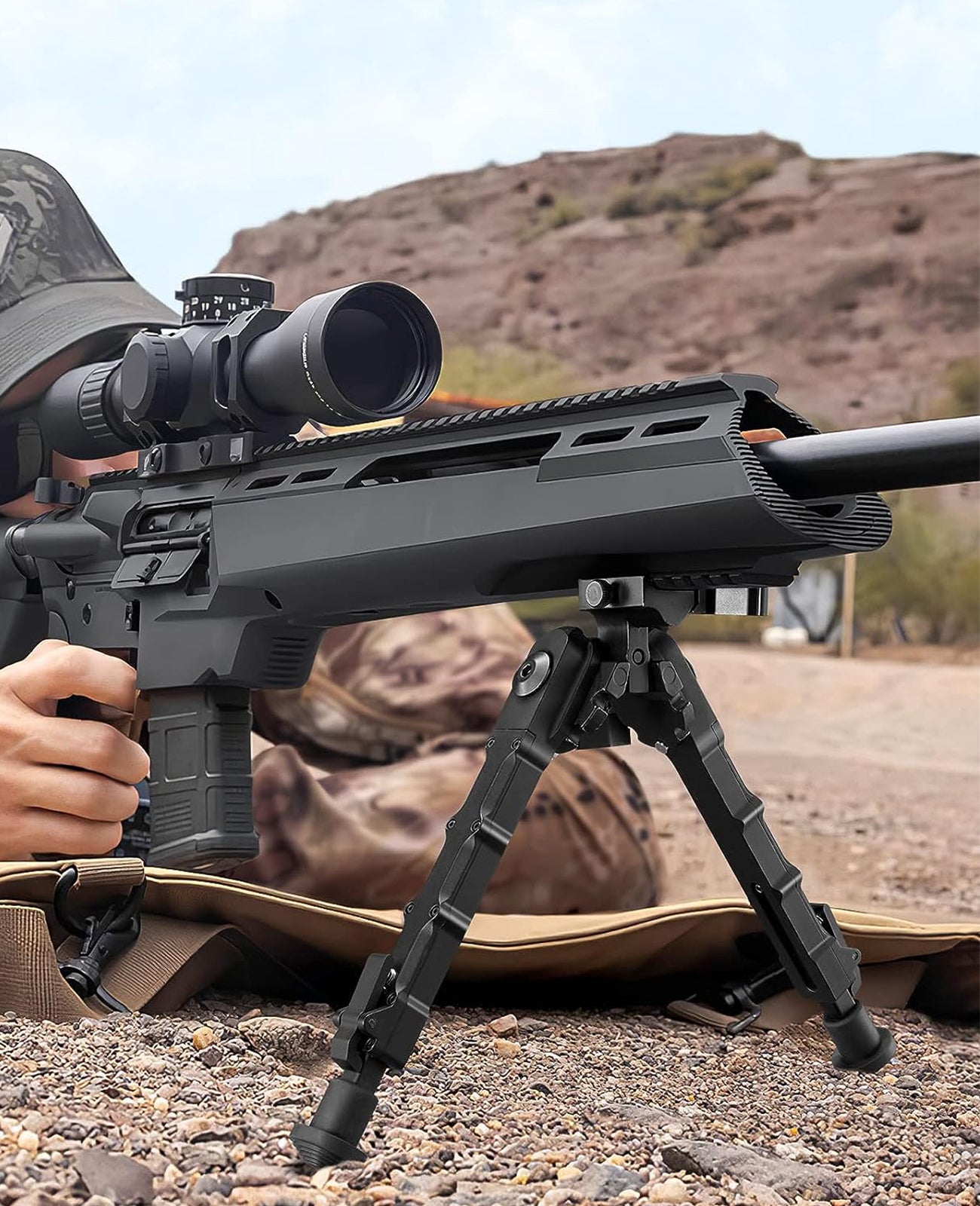 CVLIFE 7.59 Inches Picatinny Bipod Tiltable Quick Release Bipods for