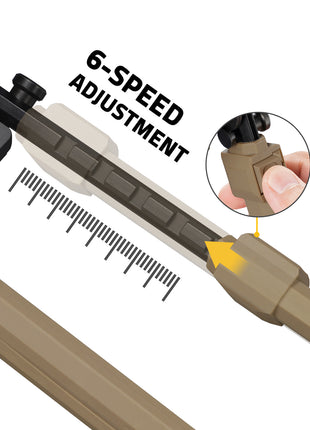 6-speed adjustment rifle bipods