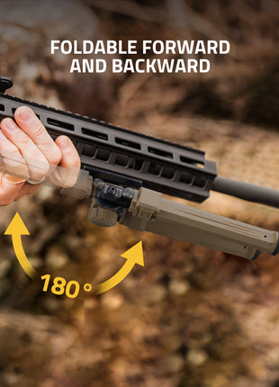 Foldable Forward and Backward Bipod for Rifles