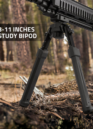 8-11 Inches sturdy Bipod with 360° Swivel Tilt Bipod Lightweight Bipods