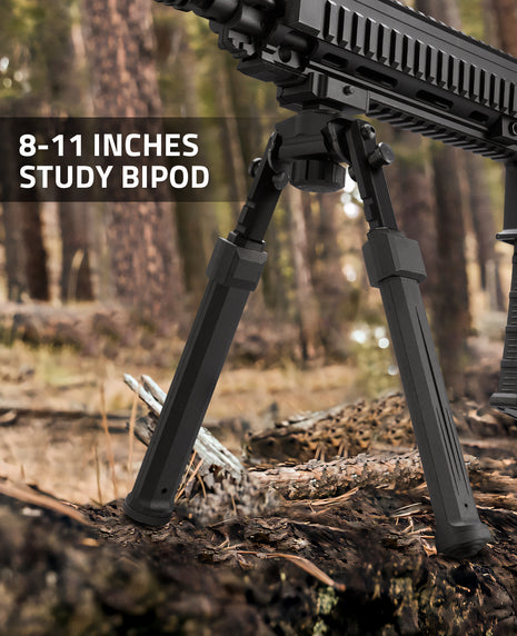 8-11 Inches sturdy Bipod with 360° Swivel Tilt Bipod Lightweight Bipods