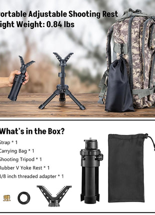 Adjustable Shooting Rest Tripod Package List