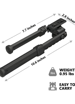 Lightweight Mlok Rifle Bipod Dimensions