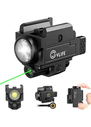 CVLIFE 800 Lumens Green Laser Light Combo Compact Pistols Laser Light