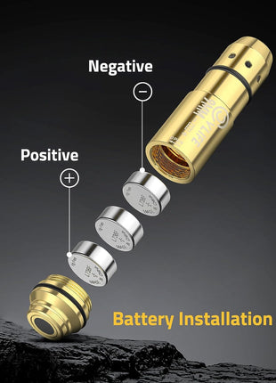 9mm Laser Boresighter with Batteries