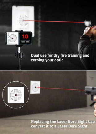 9mm Laser Bore Sight Dual Use for Dry Fire Training and Zeroing Optics