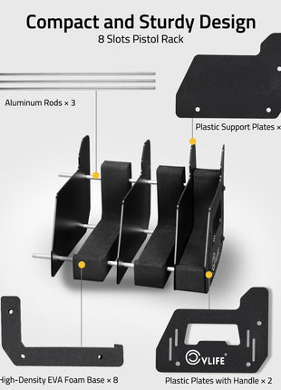 CVLIFE Holder 6 Slots featuring compact and sturdy design 8 Slots