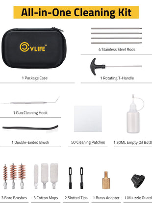 CVLIFE Steel Rod Case featuring all-in-one cleaning kit vlife