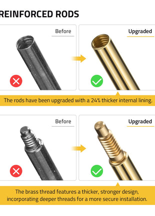 CVLIFE Gun Cleaning Kit featuring the brass thread features a thicker, stronger design 177&.22