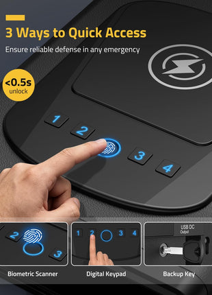 CVLIFE Gun Safe featuring ensure reliable defense in any emergency