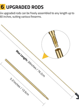 CVLIFE Gun Cleaning Kits featuring suiting various firearms max length: /, 30 inches x 30inches x 76.2cm 177&.22