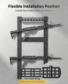 CVLIFE Gun Rack featuring install the hooks freely as needed thick elastic string Multi-Layer Gun Rack