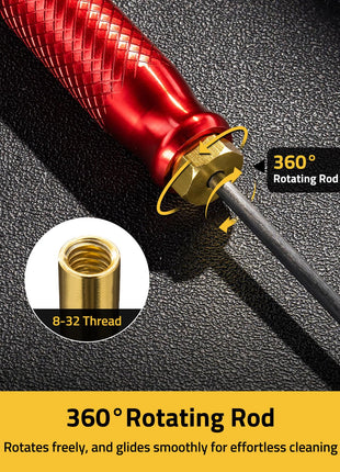 CVLIFE Gun Cleaning Rod featuring rotates freely, and glides smoothly for effortless cleaning