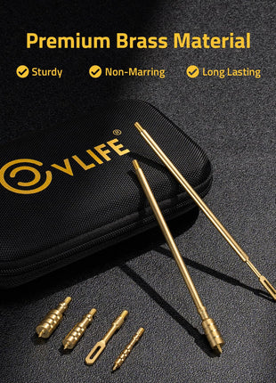 CVLIFE Gun Cleaning Kits featuring brass material sturdy non-marring 9mm .22 .45 .38& .40