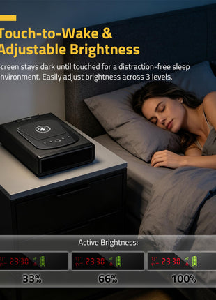 CVLIFE bedroom safe featuring touch-to-wake & adjustable brightness