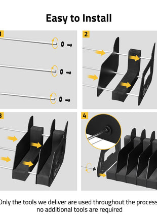 CVLIFE Rack featuring no additional tools are required 6 Slots