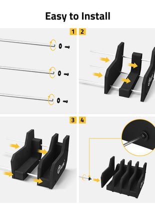 CVLIFE Handgun Rack featuring easy to install 4 Slots