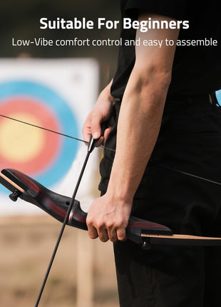 CVLIFE takedown hunting bow featuring low-vibe comfort control and easy to assemble 50 Pounds