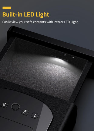 CVLIFE Fingerprint Safe featuring built-in led light