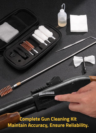 CVLIFE Steel Rod Case featuring complete gun cleaning kit