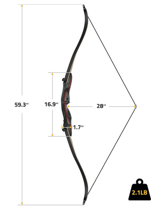 CVLIFE powerful bow featuring 2.1lb 50 Pounds