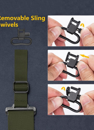 2 Point Sling with Removable Sing Swivels
