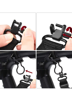 How to install the 2 point sling with sling swivels
