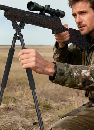 CVLIFE aluminum rifle bipod in black