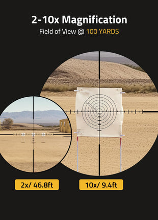 CVLIFE AO MPVO Scope featuring 2-10x magnification