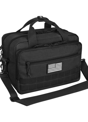 CVLIFE Range Bag 2 Pistols 7 Magazines Hunting in black
