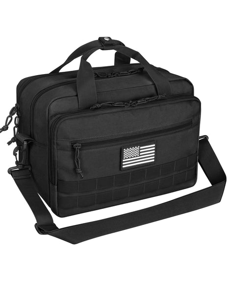 CVLIFE Range Bag 2 Pistols 7 Magazines Hunting in black